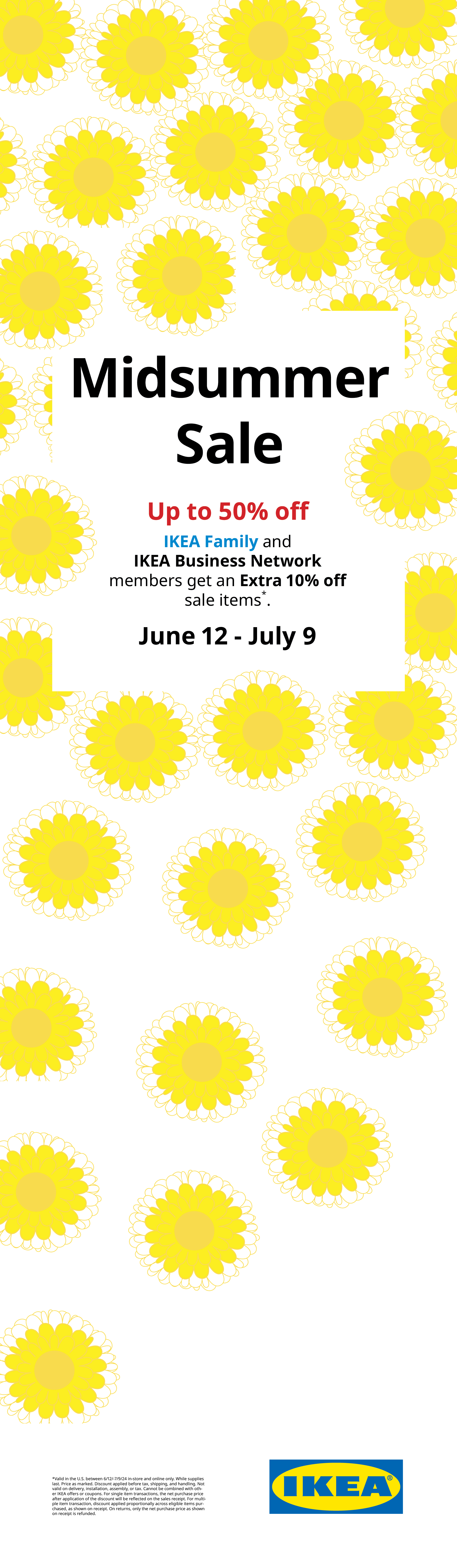 Midsummer Sale vertical banner