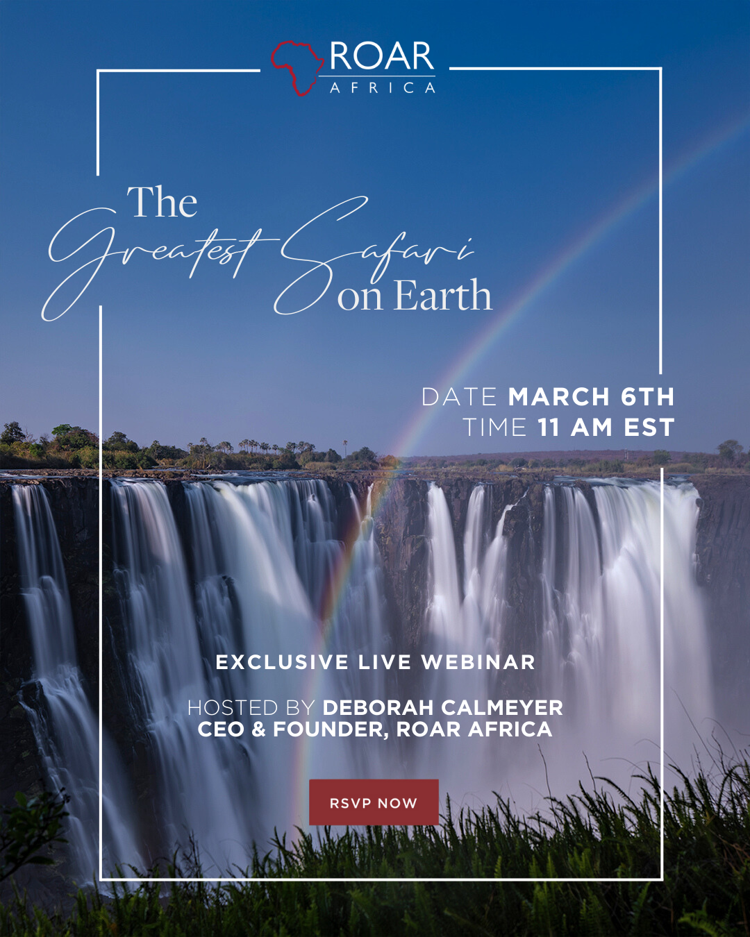 The Greatest Safari on Earth webinar invitation